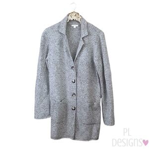 J. Crew Mercantile Sweater Coat Gray Large